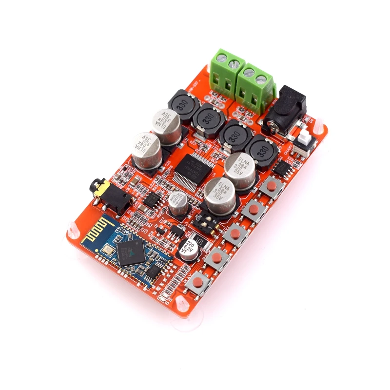 Усилитель TDA7492P 50 Вт + 50 Вт Bluetooth 4,0, усилитель папана, аудио цифровой кабель 2,1, формат 8 ~ 25 В постоянного тока, Catu Daya