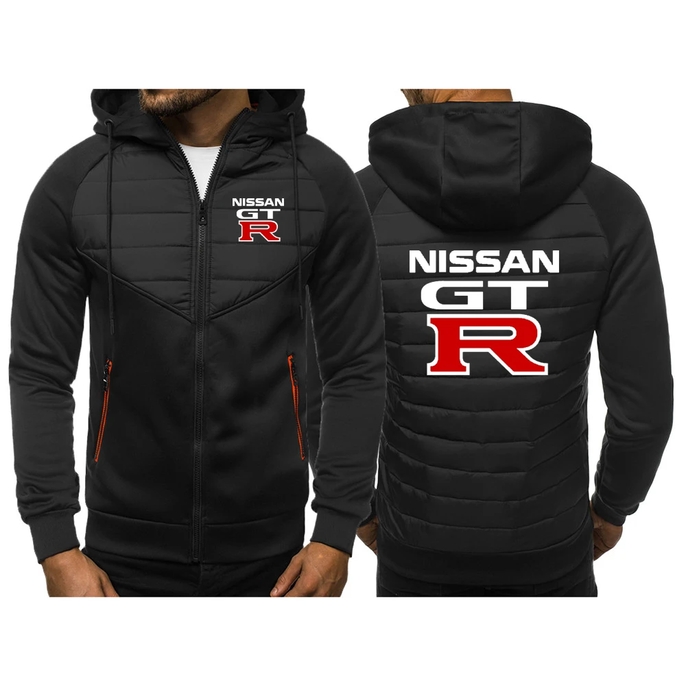 

2022 Spring And Autumn Nissan GTR Logo New Mens Hoodies Casual Hoodey Sportswear Male Cardigan Jacket Sweatshirt Hip Hop Coats