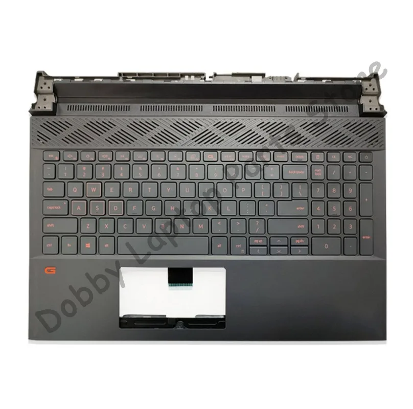 Фото Новая сменная клавиатура для ноутбуков Dell Gaming G15 5510 5511 5515 5520 5521 5525, верхняя часть корпуса, подставка для рук, клавиатура с подсветкой 04XJ3D №5