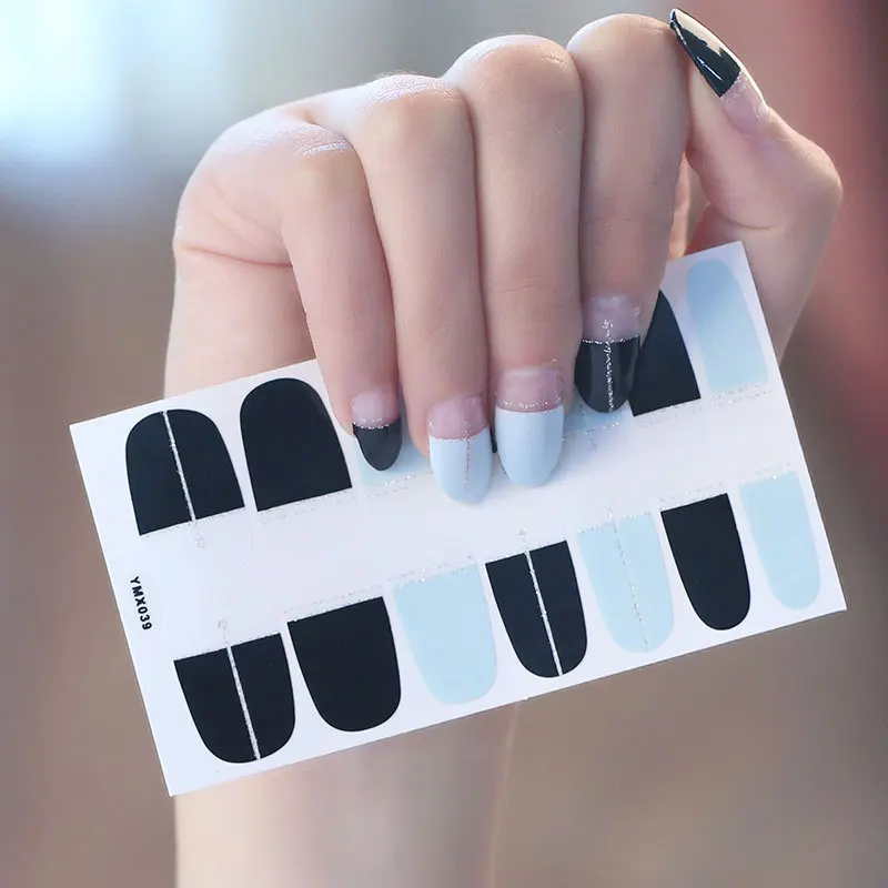 

Four Sorts Of Nail Stickers Fashion Nail Polish Self Adhesive Manicure Decoracion Nail Strips Nail Sticker Set Nail Accesoires