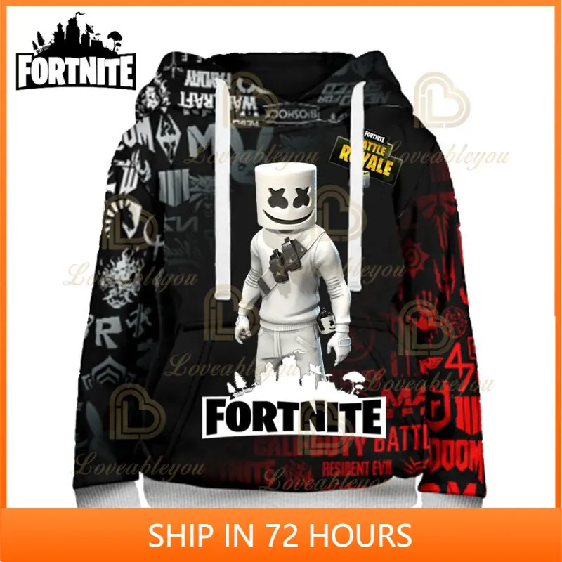 

Battle Royale Hoodie Sweatshirt 3D Fortnite Victory Boys Girls Streetwear Hero Kids Game Anime Hoodie Sweatshirt Birthday Gift