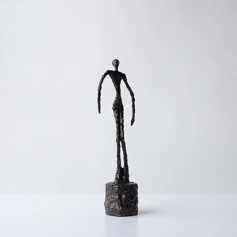 27 см абстрактная бронзовая статуя скелета от Giacometti винтажная коллекция