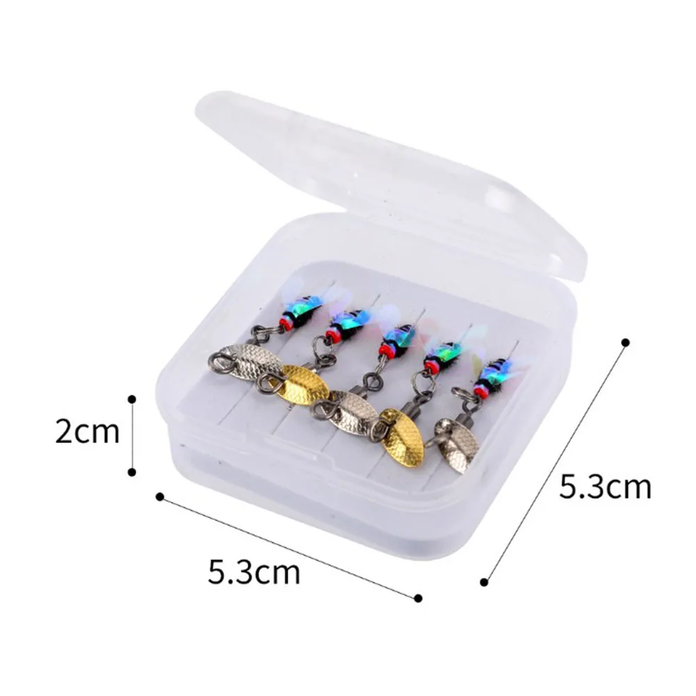 

5/10pcs Fly Fishing Hooks Flies Insect Lures Artificial Baits Fly Fishing Decoy Bait Sequins Fishhook Tackle Accessories