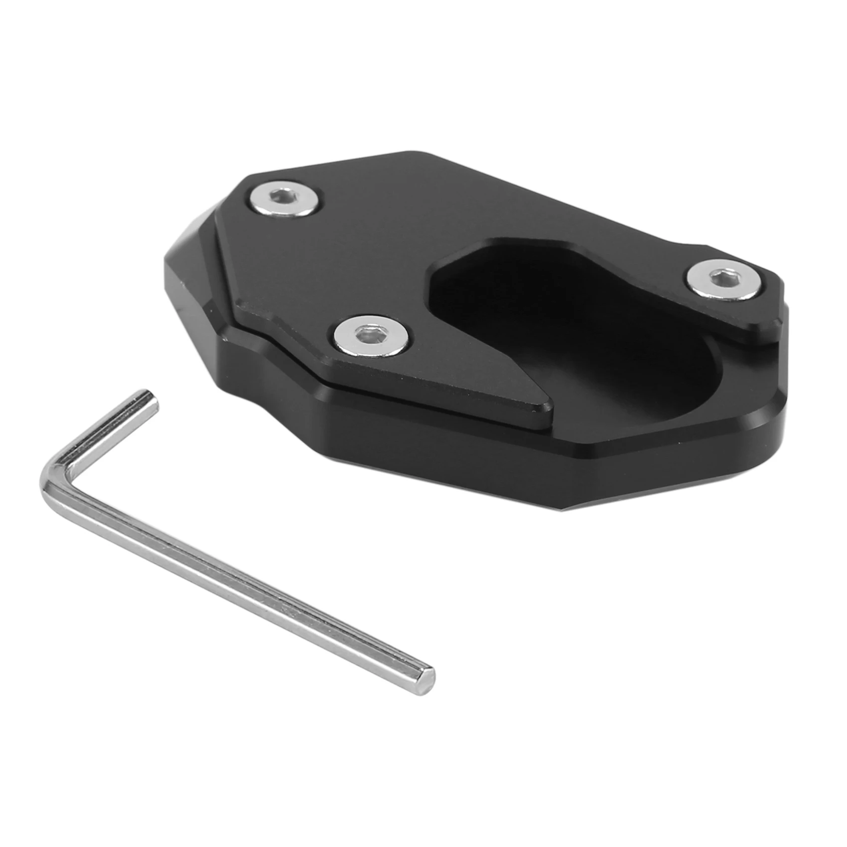 

Kickstand Plate Extension Pad Stand Enlarger for Kawasaki Z900 Z900RS SE 2022 Z1000 Z1000SX ER6N Z650 ZX6R(Black)