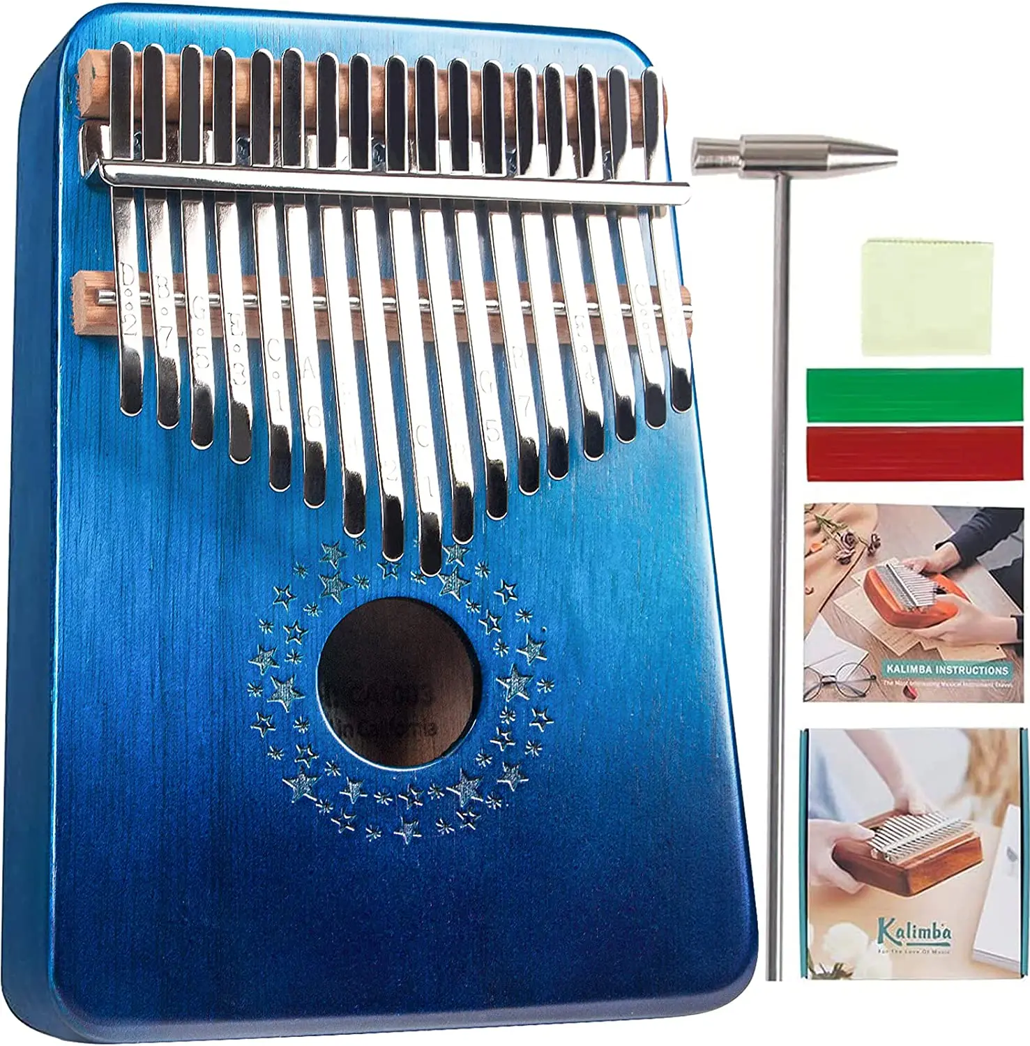Newlam Kalimba 17 клавиш большой палец фортепиано градиент синяя звезда небо, Mbira рука фортепиано подарки для детей и взрослых начинающих
Newlam Kalimba 17 клавиш большой палец фортепиано градиент синяя звезда небо, Mbira рука фортепиано подарки для детей и взрослых начинающих