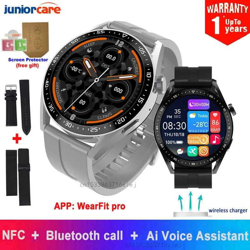 Смарт-часы HW3 Pro мужские NFC Bluetooth сенсорный экран |