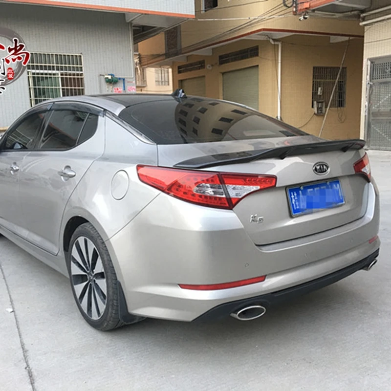 Неокрашенный цвет углеродного волокна задний багажник крыло спойлер для губ Kia K5