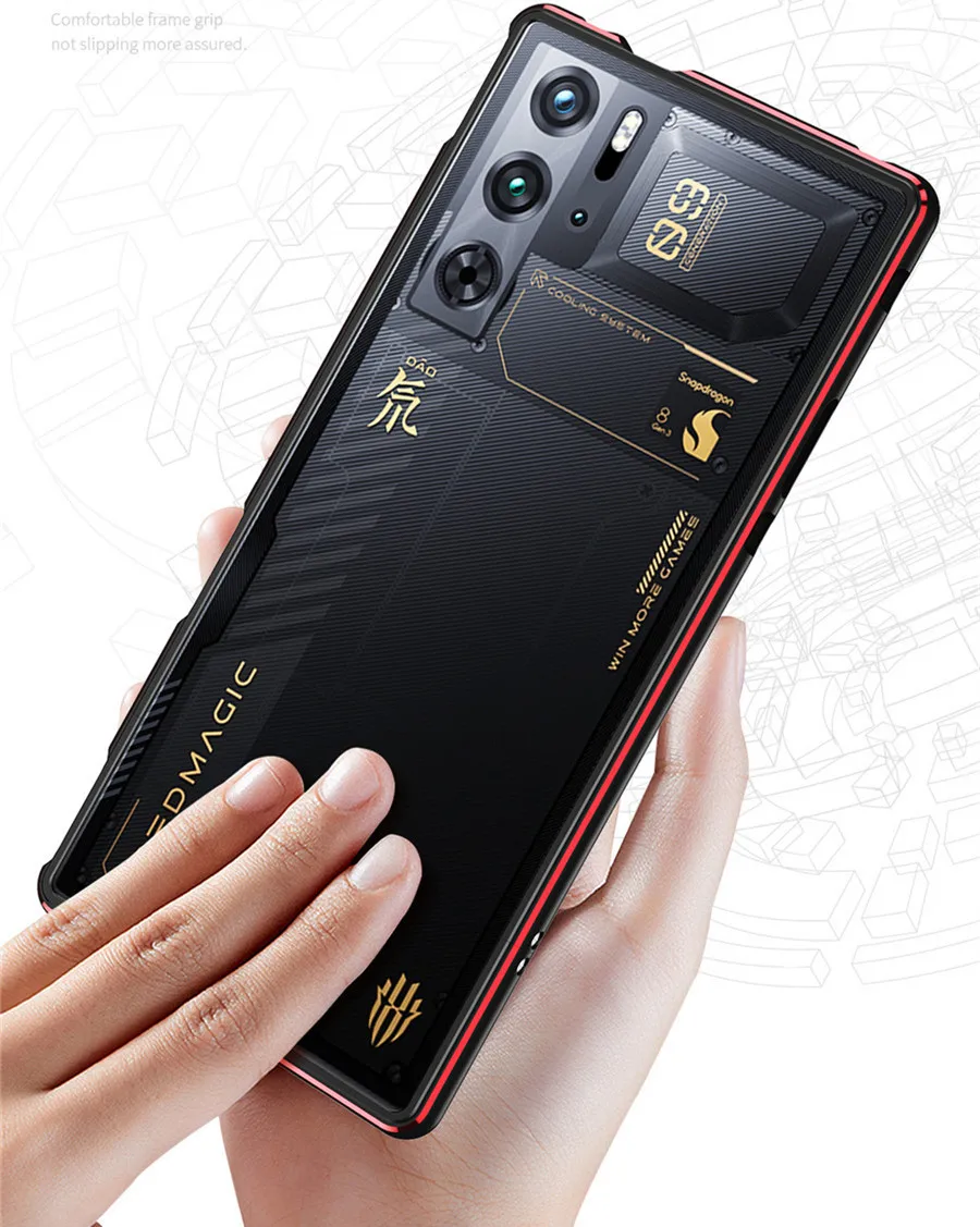 Легкий металлический бампер для Nubia Redmagic 10 Pro ультратонкая рамка Red Magic 9 s + чехол с