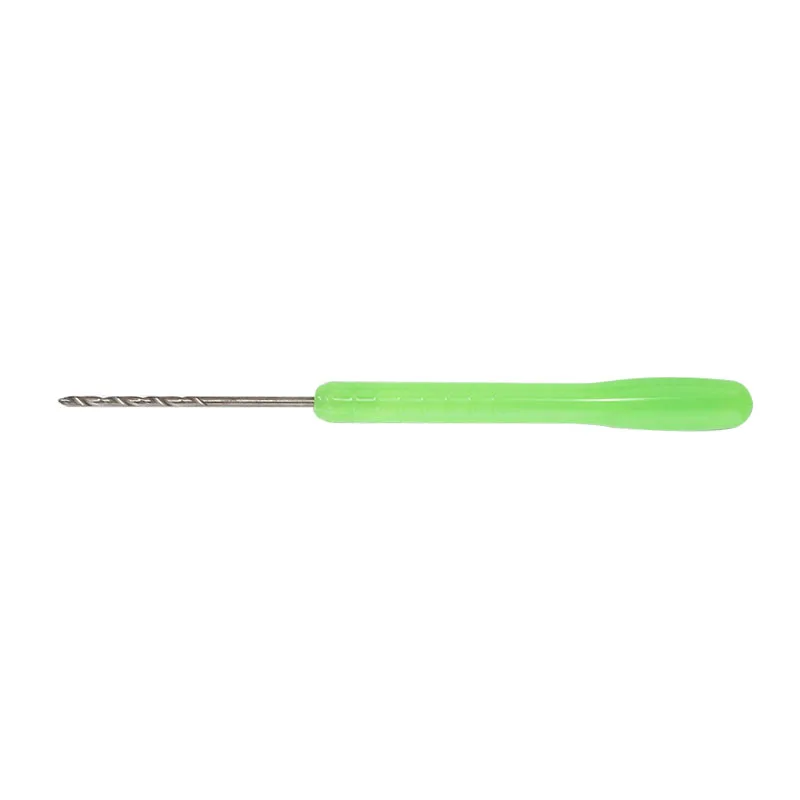 Fishing Boilie Drill NeedlesGreen Stainless Steel Baiting Needle Tool Carp Rigs Splicing Making Tools Loading