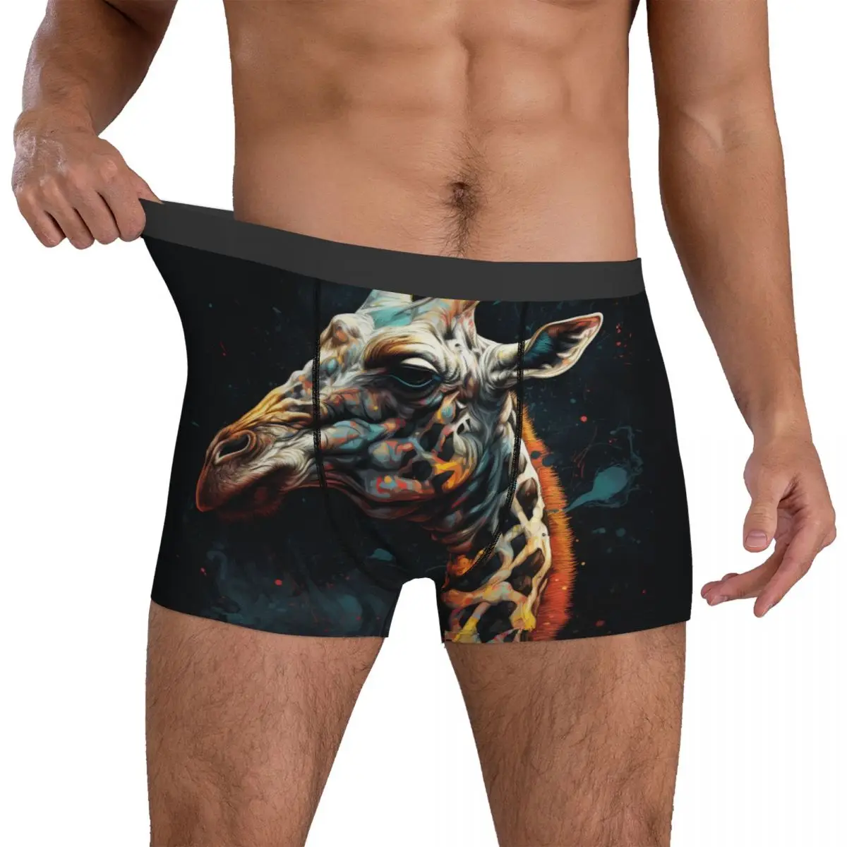 

Трусы-боксеры мужские оверсайз с принтом жирафа