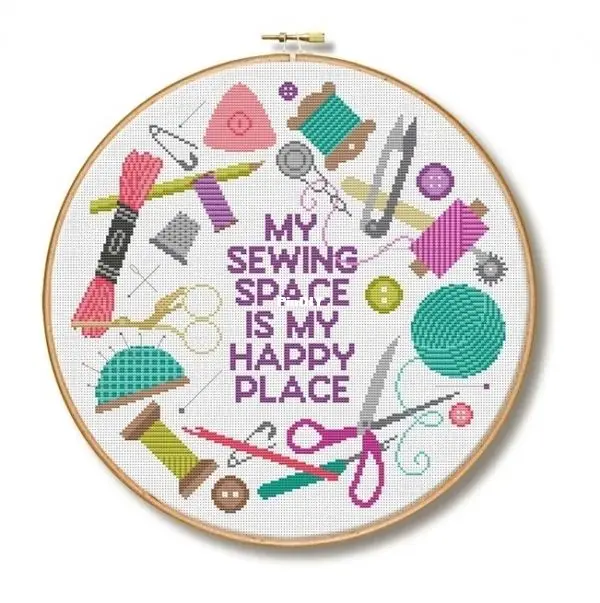 

Cross stitch tools 39-39 DIY Needlework Embroidery Cross Stitch Kits Craft Cotton Canvas