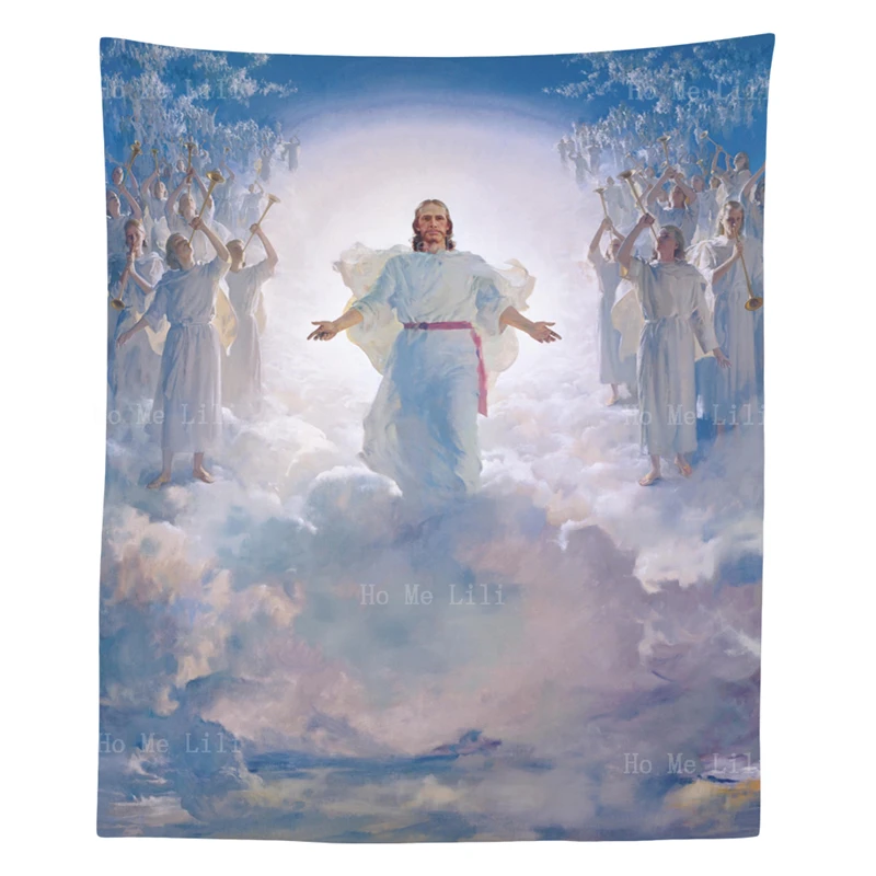 

Second Coming Of Jesus Christ Walks Bible Words Christian Faith Father Inspiration Heaven Honor Lifeteen Tapestry By Ho Me Lili