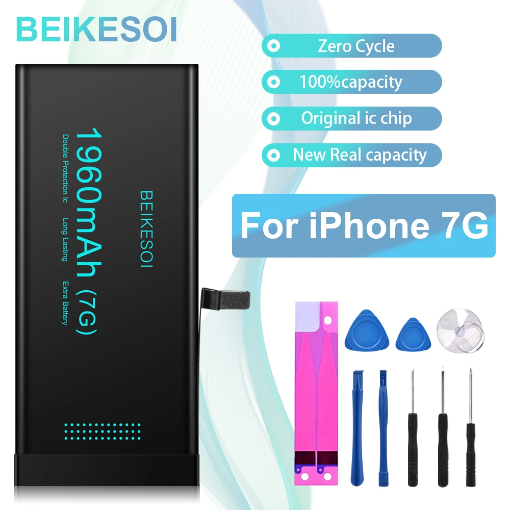 

BEIKESOI Battery For iPhone 7 7P 7 Plus bateria For 7 7P 7 Plus Mobile Phone Battery with Tool