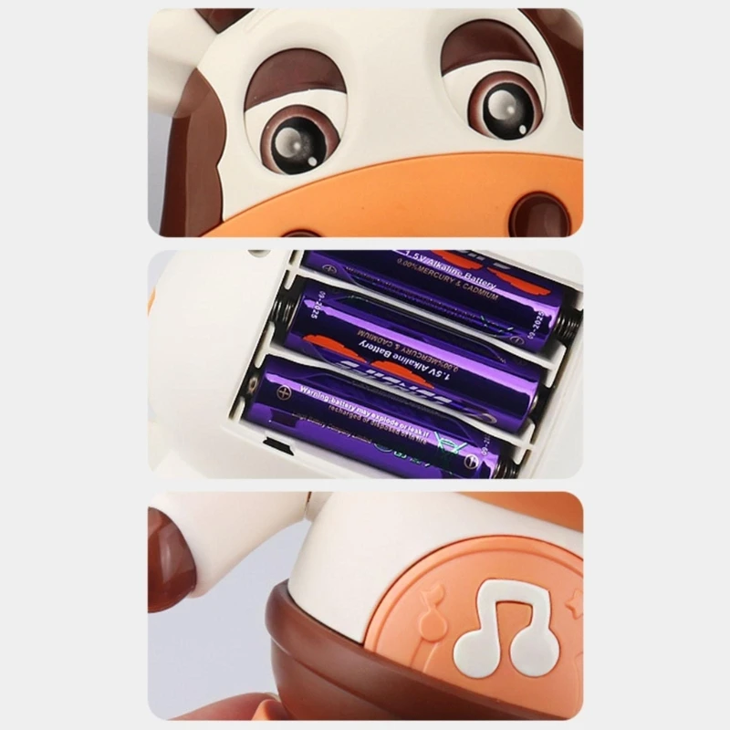 Игрушка для ходьбы крупного рогатого скота детей танцующая игрушка-робот с