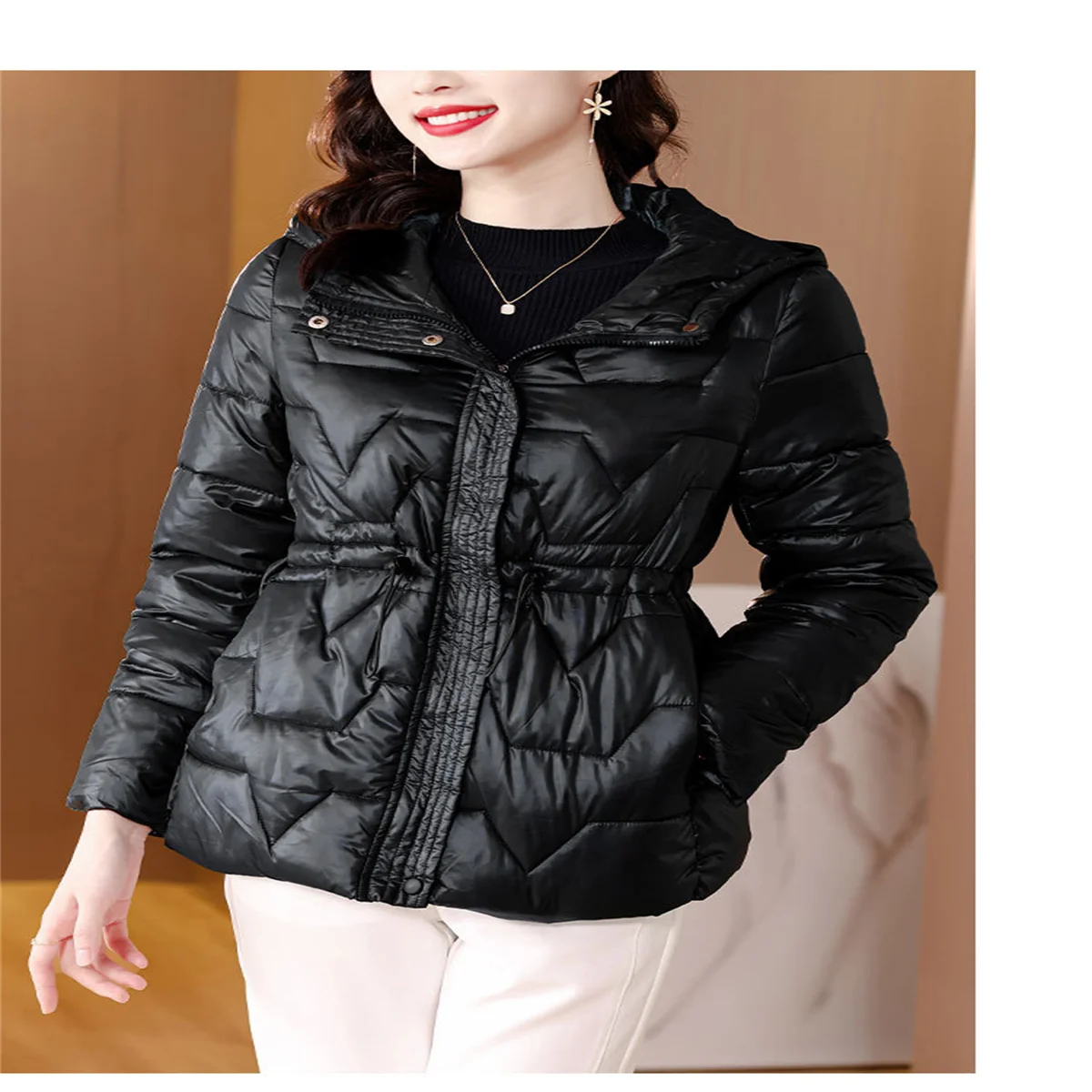 Down Jacket Female Winter 2023 Women's Quilted Coat Bomber Spring Oversize New In Outerwear Hooded Shirts and Blouses enlarge