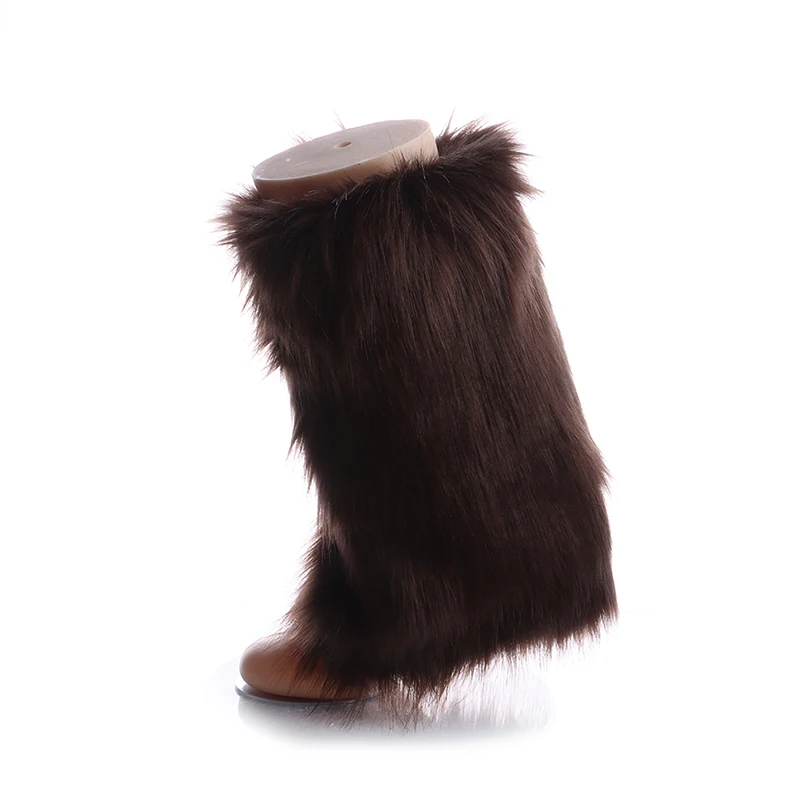 

Ladies Fashion Boot Cuff Fluffy Soft Furry Faux Fur Leg Warmer Boot Toppers New 20/30/40cm