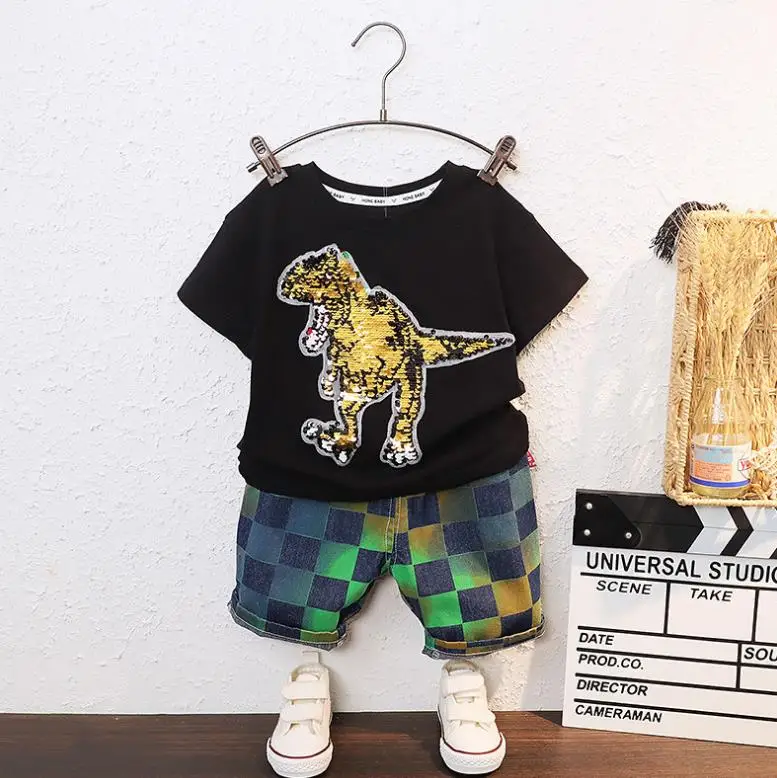 

2 шт., футболка с буквенным принтом и шорты для новорожденных девочек