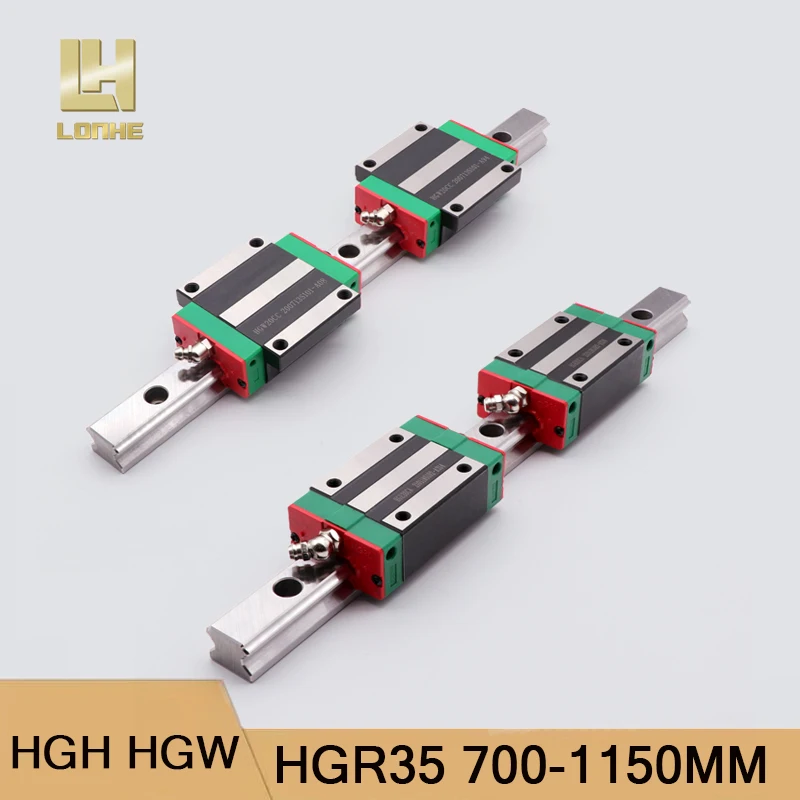 HGR35 CNC квадратный линейный направляющий рельс L: 700 800 950 1050 мм HGH35CA / HGW35CC каретки с