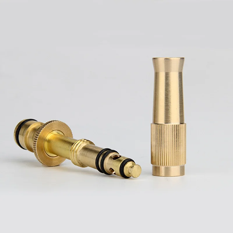 

Spray Nozzle Water Gun Brass High Pressure Direct Spray пистолет Quick Connector Home Hose Adjustable Pressure Garden Sprinkler