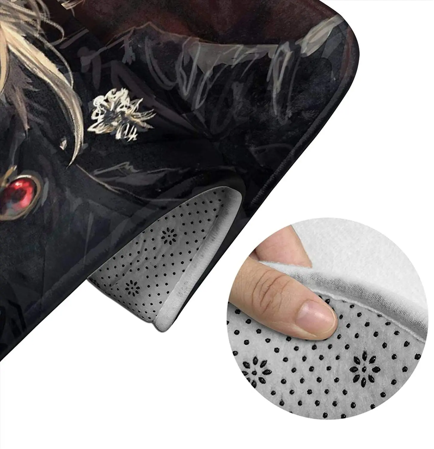 

Saga of Tanya The Evil Bathroom Mat Sets 3 Piece Set Rugs Memory Foam Mat Set Toilet Seat Cover Bath mat Lid Cover