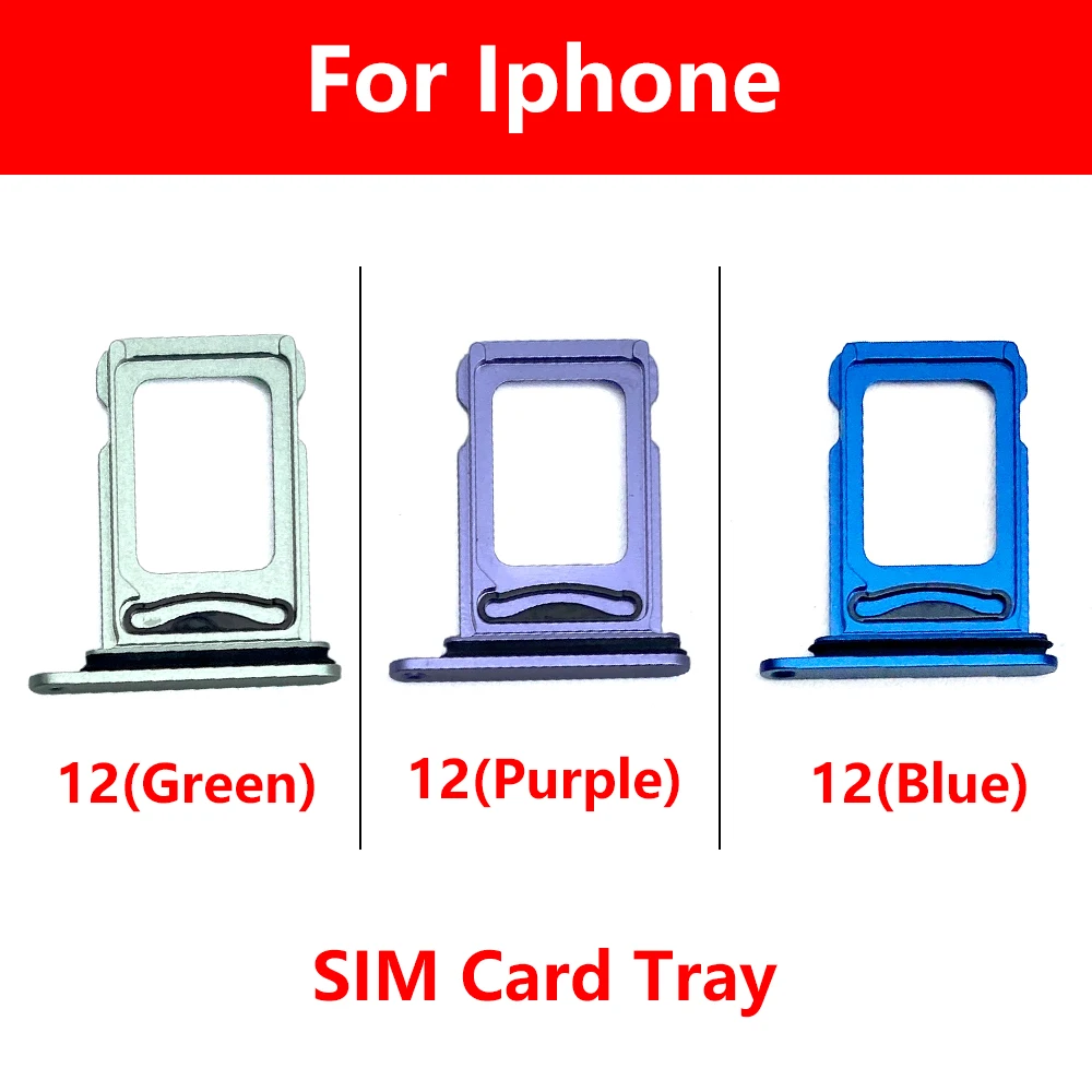 

New Dual Sim Card Reader For iPhone 12 mini Sim Card Tray Connector Slot Holder Socket Flex Cable Replacement Parts