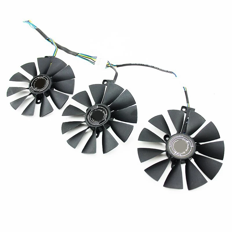 

Вентилятор для видеокарты ASUS ROG STRIX RTX 2070 O8G, 12 В, 0,30 А, 88 мм