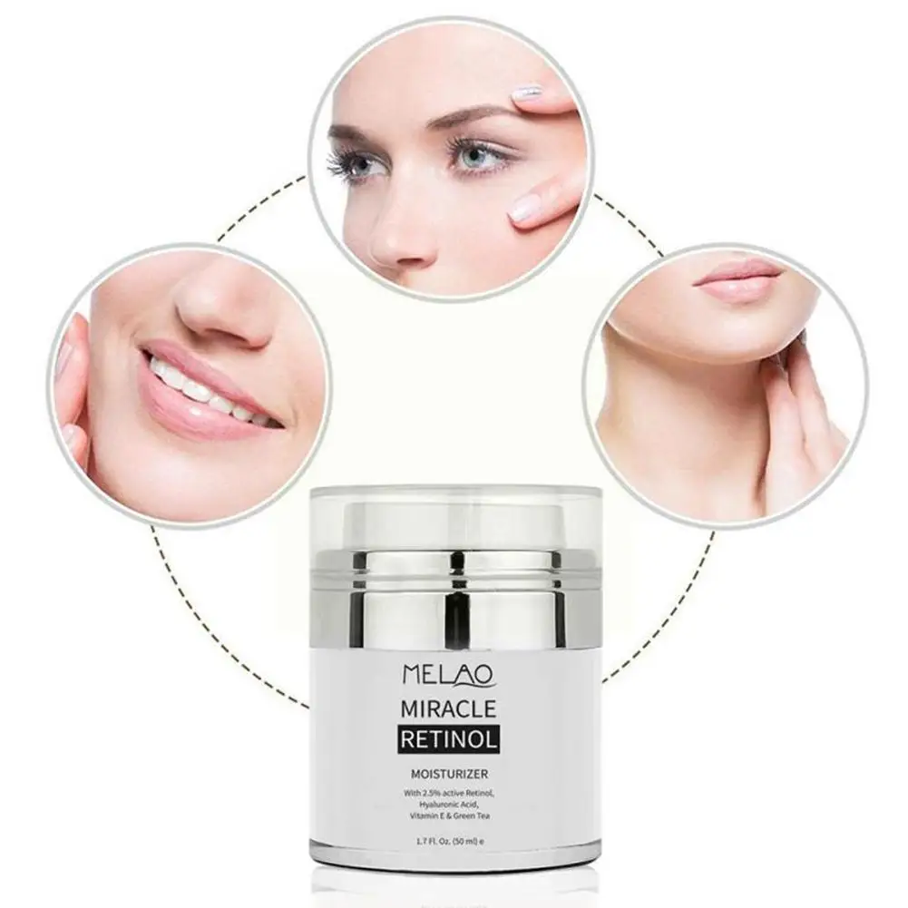 

Melao 50g Retinol Moisturizer Cream Day Night 2.5% Retinol Fine Reduces Cream Wrinkles Acid Lines Hyaluronic Cream Face G3g8