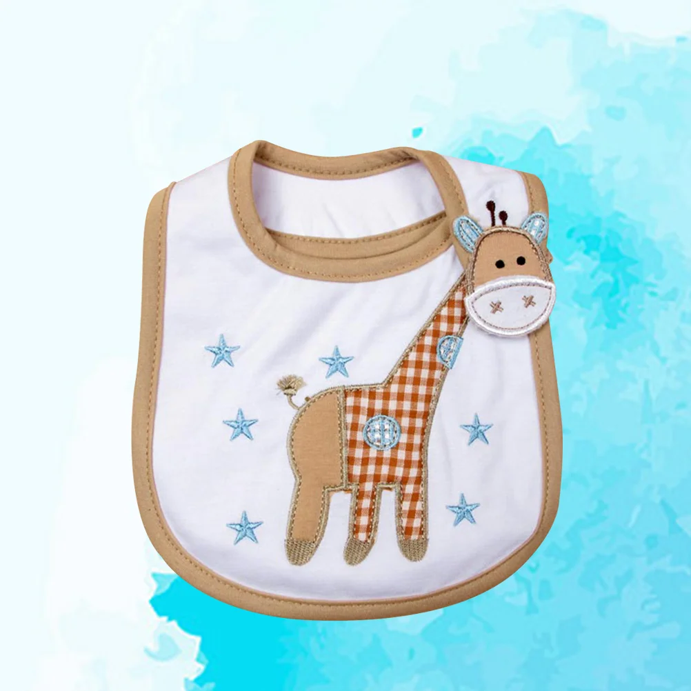 

1 Pcs Drool Bib Embroidered Cartoon Waterproof Towels Saliva Towels Drool Bandana Cotton Bib for Toddler Infant