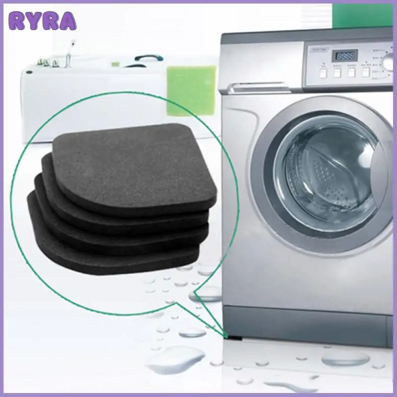 

4pcs/set High Quality Washing Machine Shock Pads Non-slip Mats Refrigerator Anti-vibration Pad High Quality Bathroom Accessories
