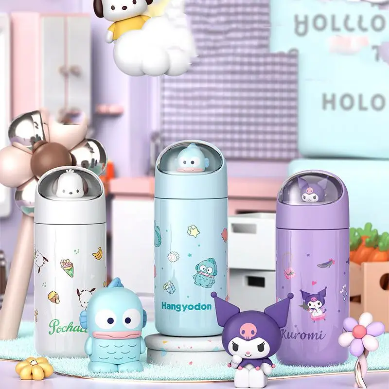 

Hangyodon Sanrio Anime Water Cup Figure Kawaii Pachacco Portable Travel Cute Kuromi Coffee Cup Cartoon Thermos Cup Birthday Gift