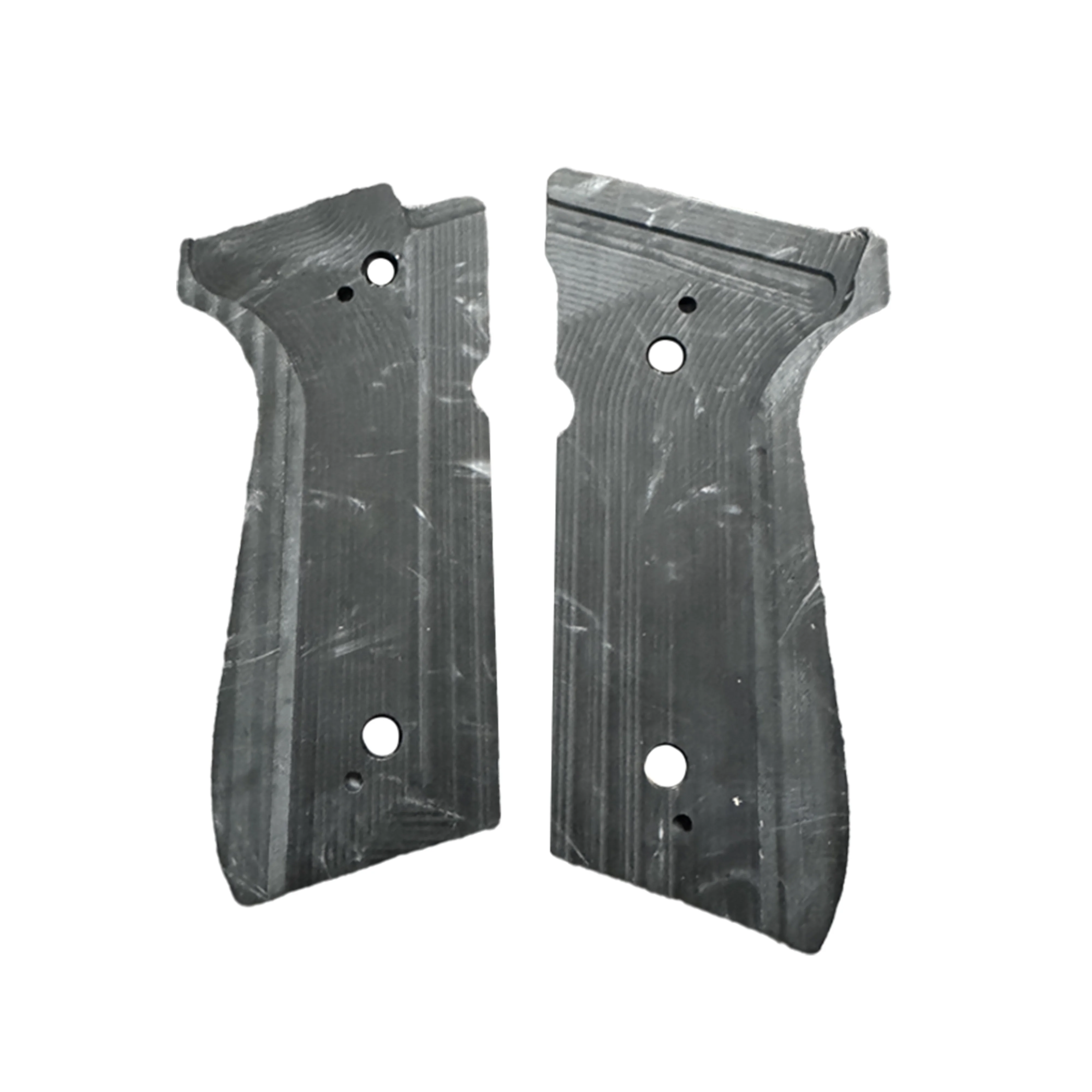 Фото Изготовленные на заказ ручки из смолы с черным жемчугом для Beretta серии 92. |   Подходит для 92FS, 92F, M9, M9A1 |   Золотой логотип |   Прочная модернизация пистолета №2