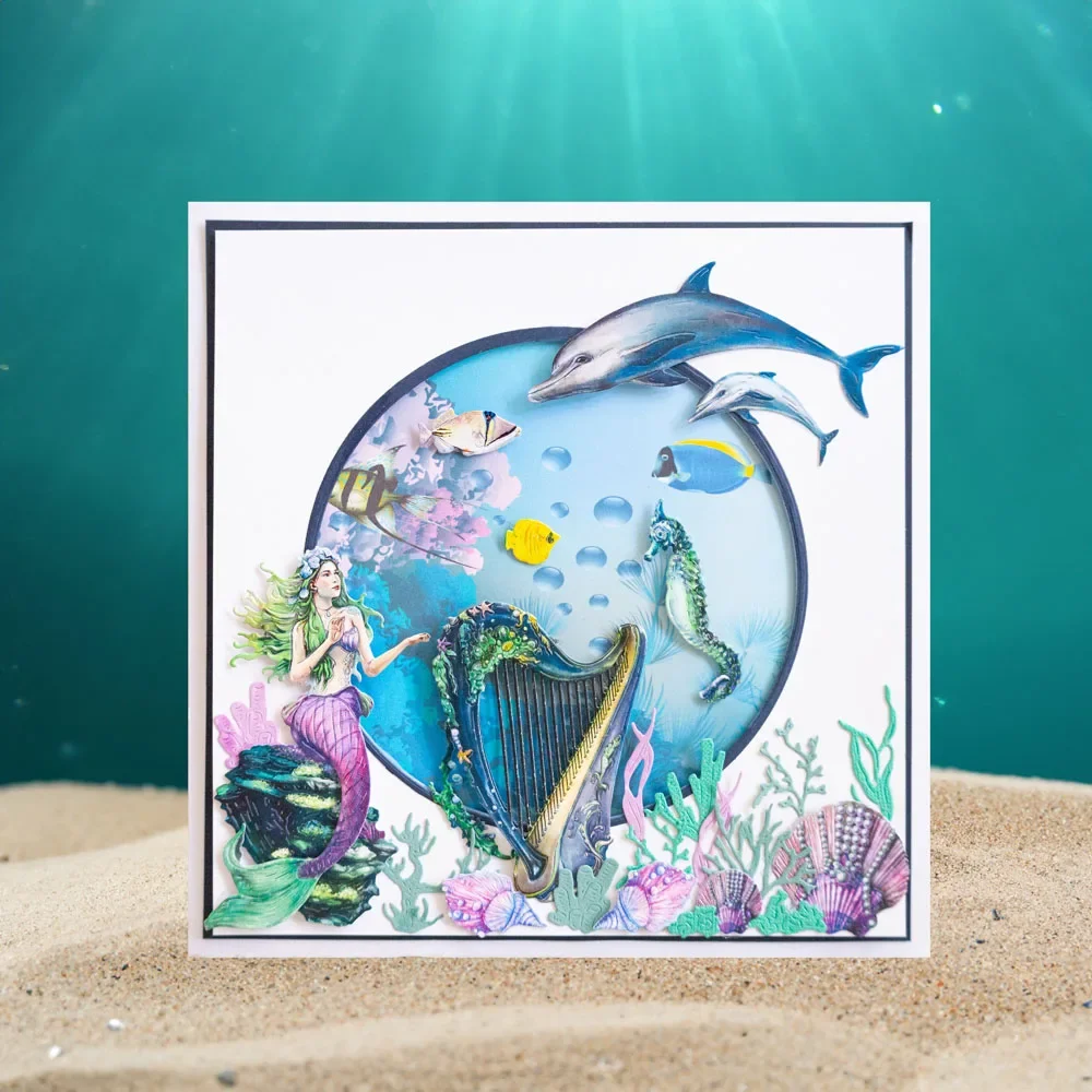Beneath The Ocean Металлические штампы для резки slimline, предметы первой необходимости, бронирование ломтиков, трафарет для карт, штамп для поделок своими руками, открыток ручной работы 2025 (art.: 3920d314ffdd5) - 3920d314ffdd5