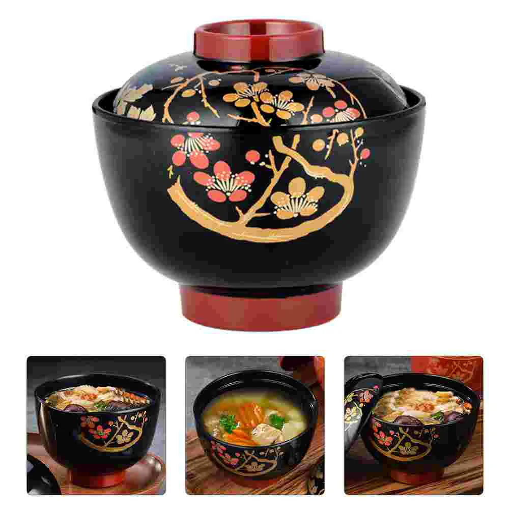 

Ramen Noodle Bowl Soup Bowls Lids Fruits Bowls Pho Soup Bowls Miso Soup Rice Bowl Noodle Container Lacquer Bowl