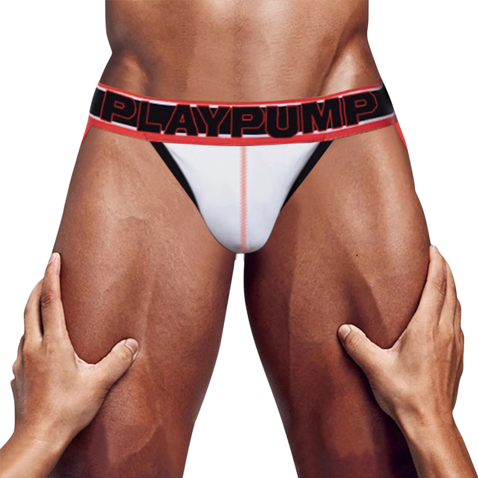 

Male's Letter Print Thongs Low Waist Jockstrap Thin G-String Breathable Tangas Quick Dry Men's Panties Dailywear Homewear Cueca