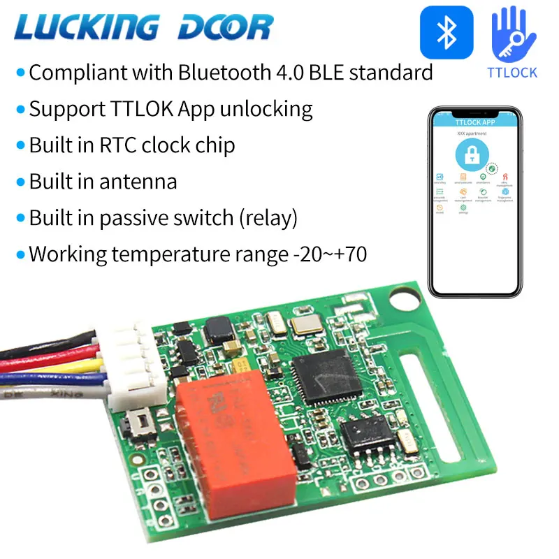 

Электронный модуль блокировки TTLOCK App BLE, модуль блокировки, релейный выход