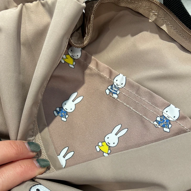 Cute Cartoon Dumpling Crossbody Bag Japanese Miffy Ultra-light Foldable Underarm Couple Bestie Waist