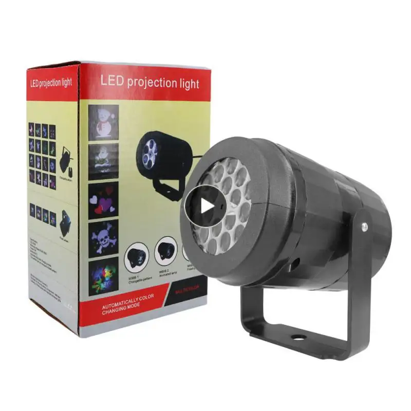 

Direct Selling Christmas Holographic Projector 16 Pictures Party Christmas Santa Claus Projection Lamp Window Film Projector