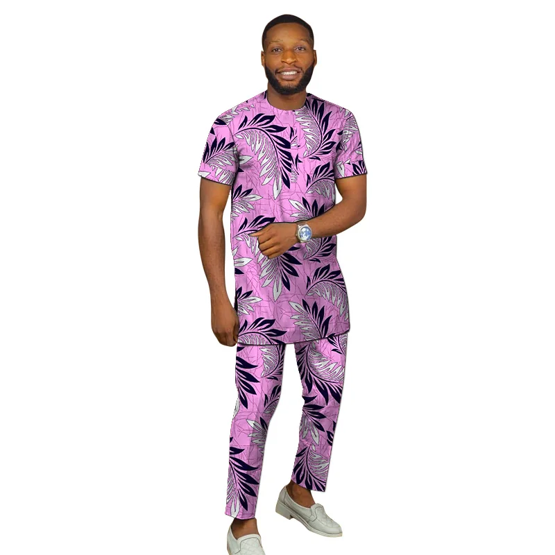 

Костюм для жениха из топа с коротким рукавом и брюк с эластичным поясом