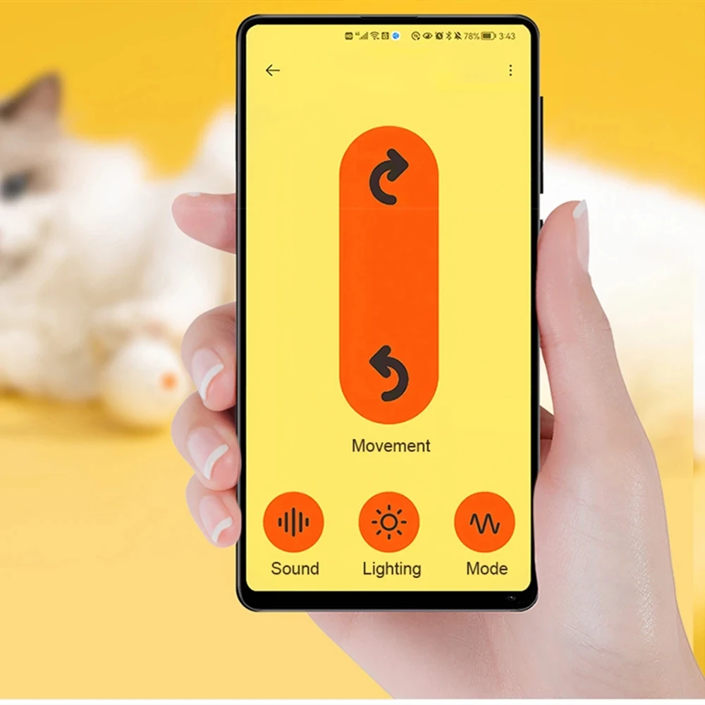 Xiaomi веселый питомец Bluetooth умный мяч для кошек и собак красочные светодиодные