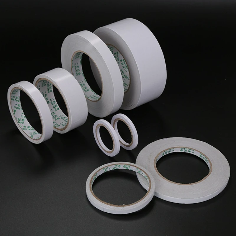 

1PC Strong Ultra-thin High-adhesive Double Sided Tape length 8M Width 5/8/10/12/15/18/20 MM for Home Repair Paper Tape White