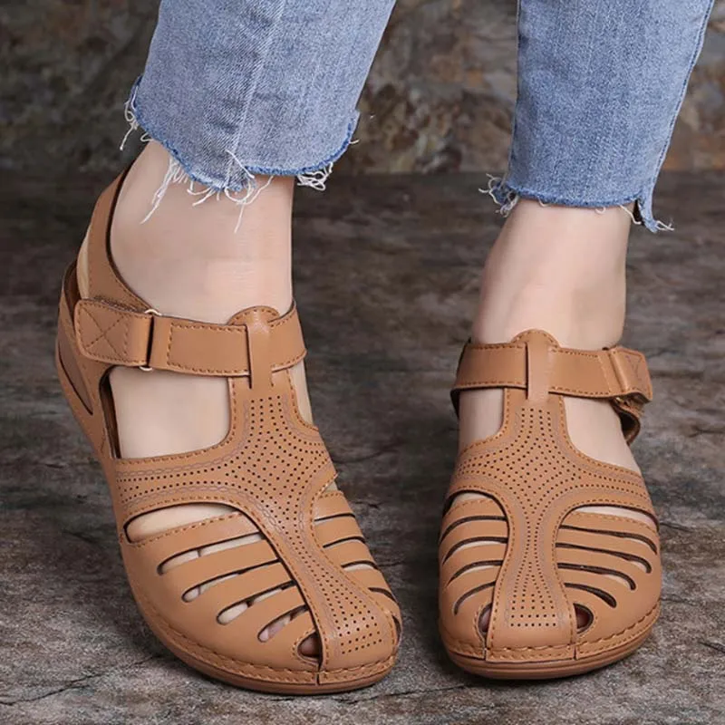 

Women Sandals Summer Shoes Peep Toe Sandals Ladies Breathable Shoes for Women Lightweight Comfortable Flat Zapatos De Mujer