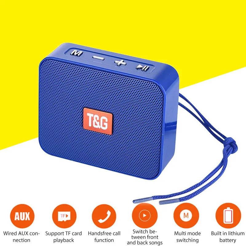 

TG166 Bluetooth Speaker Wireless Soundbar Portable Outdoor Subwoofer Stereo Surround Bass Sound Box Support FM Radio TF Card