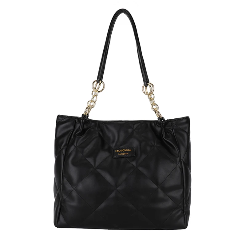 

Solid Color Soft Leather Shoulder Women's Bag 2023 Hot Sale Popular Simple Female Handbags Large-Capacity Travel Shopping Purses