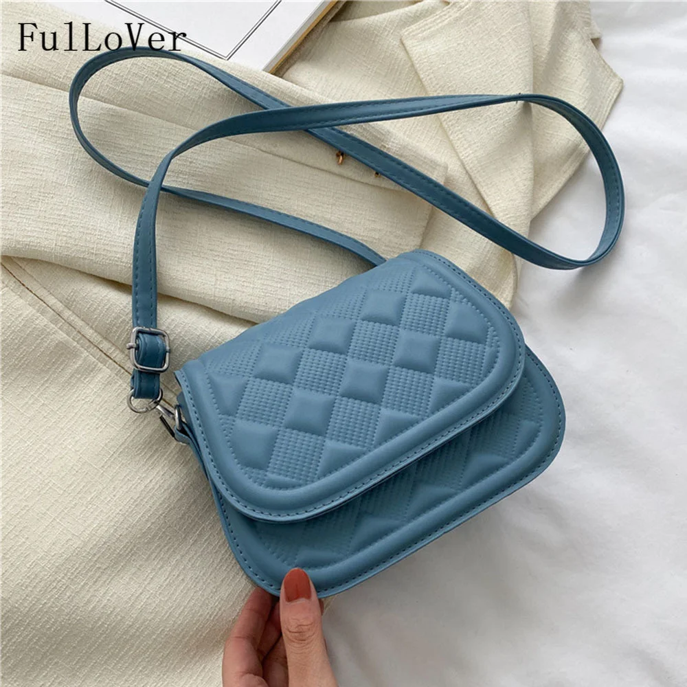 

Shoulder Bags For Women Lozenge 2022 New Messenger Bags Casual Texture Fashion Bags Pu Leather Solid Color Mini Square Bags