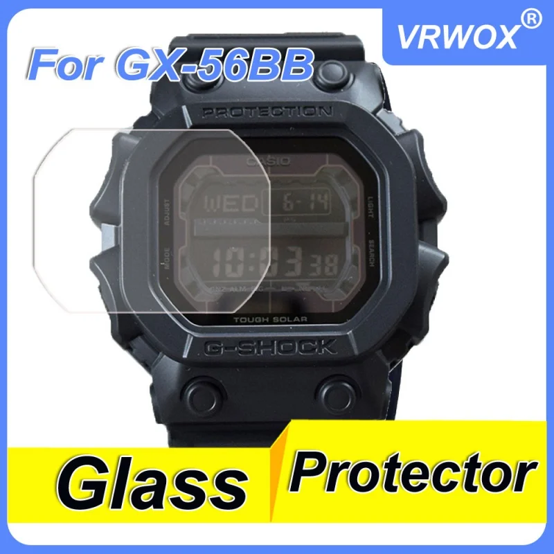

3Pcs Tempered Glass For Casio GX-56BB GX-56BB GX56BB GX 56Watch Full Coverage HD Clear Anti-Bubble Anti-Scratch Screen Protector