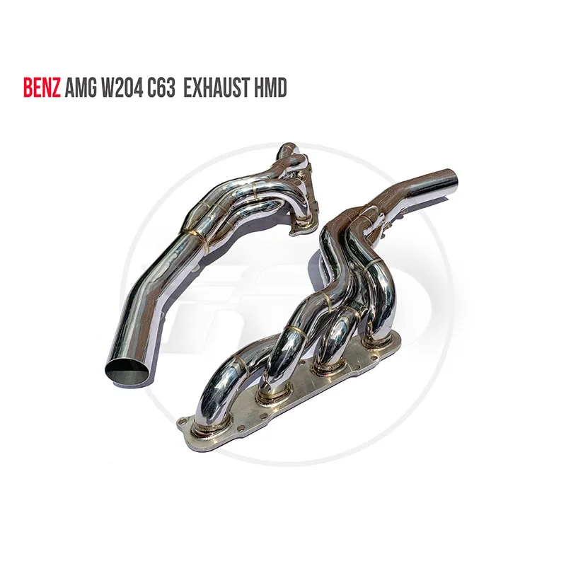 

HMD Exhaust Manifold Downpipe for Benz W204 C63 Car Accessories With Catalytic converter Header Without cat pipe
