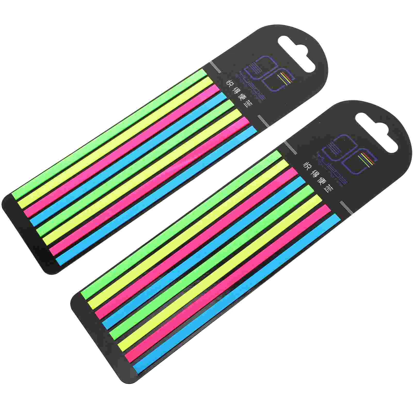 

2 Pcs Teacher Reading Strips Bookmarks Kids Bulk Flag Tabs Colored Highlighters Notes Fluorescence Note Book Highlighter