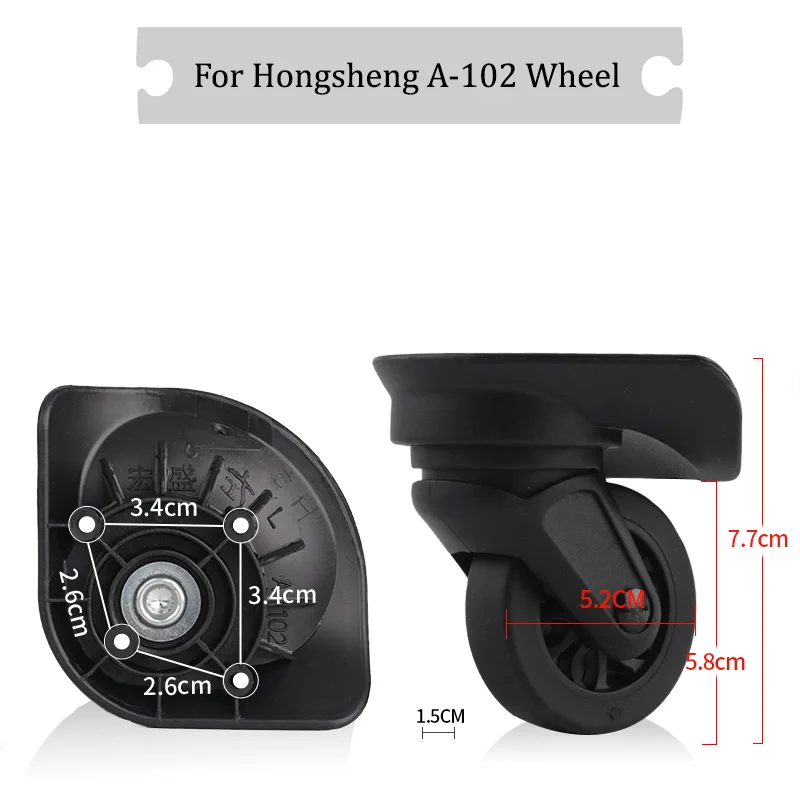 Для Hongsheng A-102 универсальный сменный чемодан на колесах вращающийся бесшумный