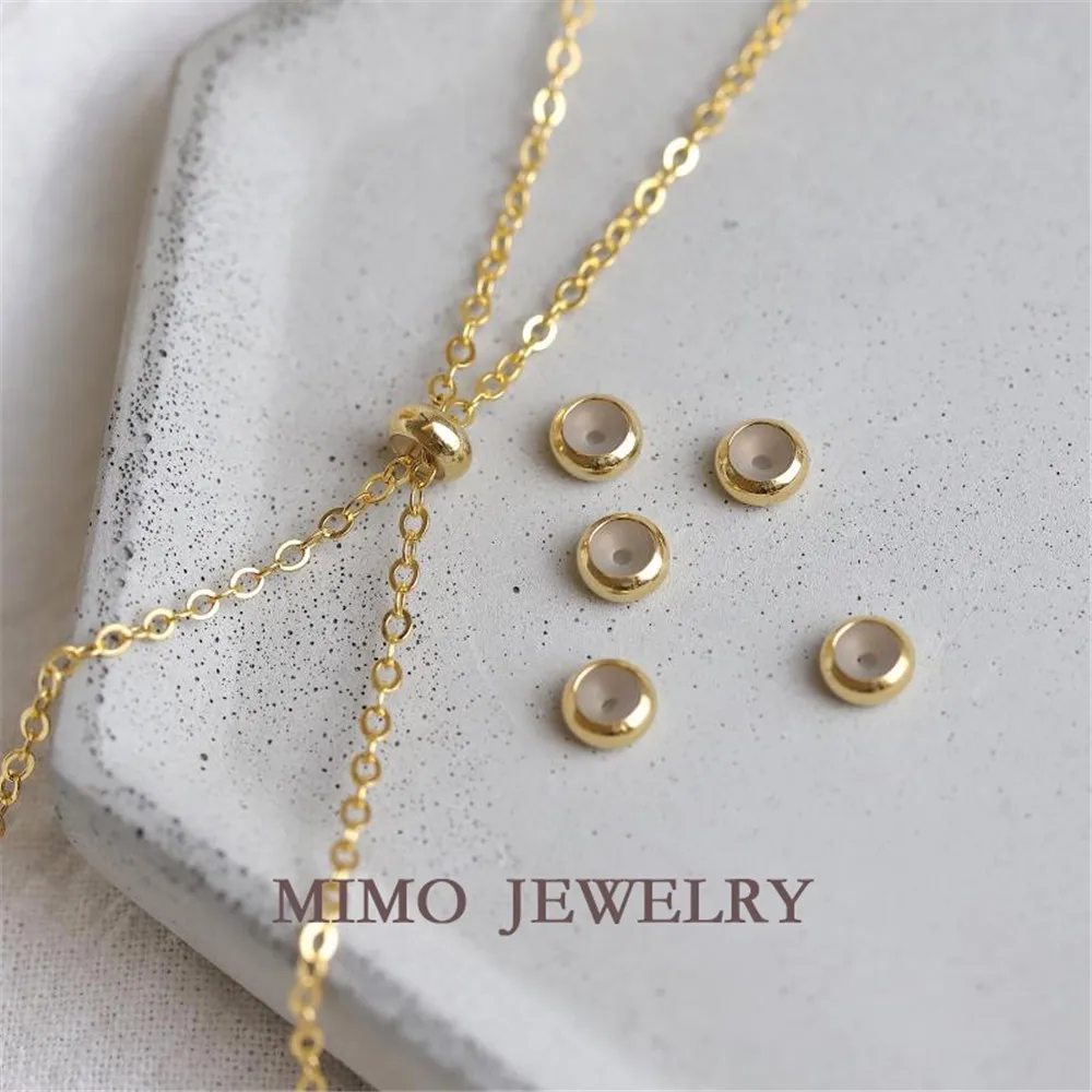 

MIMO JEWELRY U.S. imports of 14k Gold Filled x silicone wheel-shaped adjustment beads positioning beads DIY handmade accessories