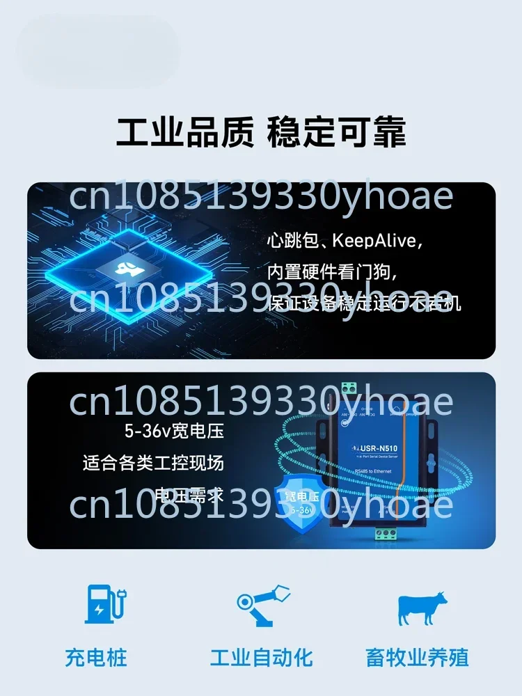 Однопоследовательная Серверная коммуникация сеть MQTT RS485 к порту Ethernet modbus